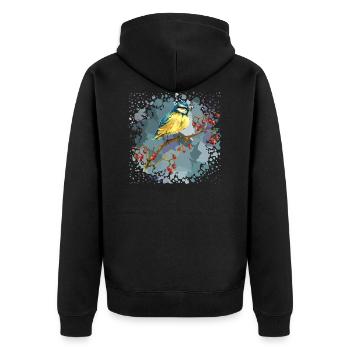 Oiseau de sikorka - Veste à capuche bio Premium Unisexe - noir - Dos - Nico (187cm)