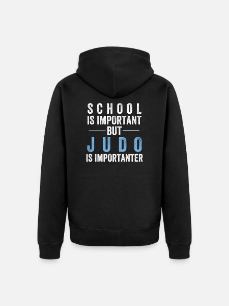 Judo - Unisex Premium Bio Zip Hoodie - Schwarz