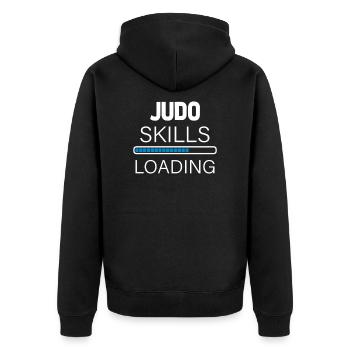 Judo - Veste à capuche bio Premium Unisexe - noir - Dos - Nico (187cm)