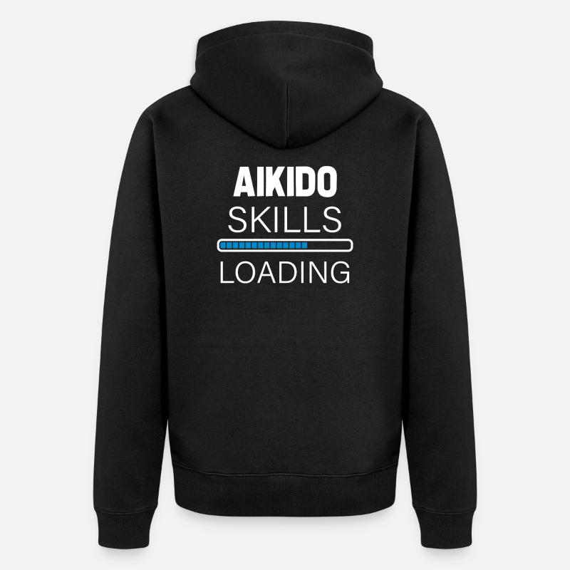 Compétences de l’Aïkido - Veste à capuche bio Premium Unisexe - noir