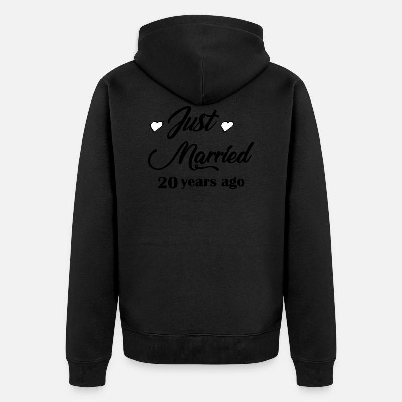 20-years - Veste à capuche bio Premium Unisexe - noir