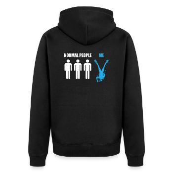 T-shirts de plongée | Plongée Idée cadeau de plongée - Veste à capuche bio Premium Unisexe - noir - Dos - Nico (187cm)