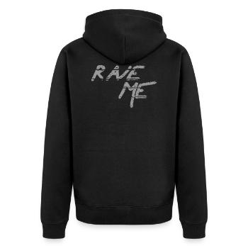 RAVE ME - Veste à capuche bio Premium Unisexe - noir - Dos - Nico (187cm)
