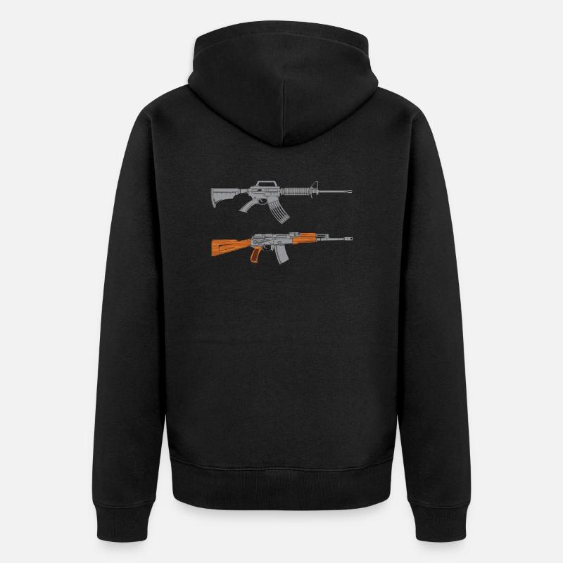 Fusils - Veste à capuche bio Premium Unisexe - noir