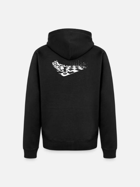 Schach - Unisex Premium Bio Zip Hoodie - Schwarz