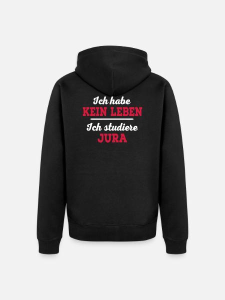 Jura - Unisex Premium Bio Zip Hoodie - Schwarz