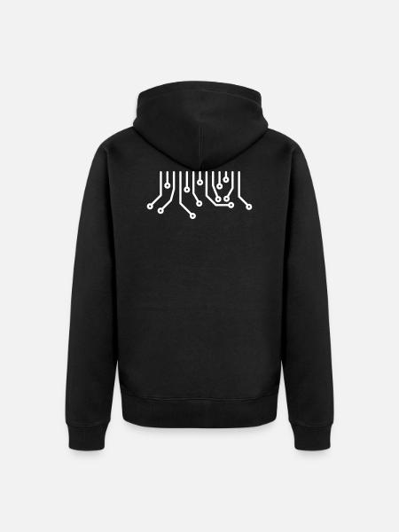 T-shirt Technique Admin Nerd Technique - Veste à capuche bio Premium Unisexe - noir
