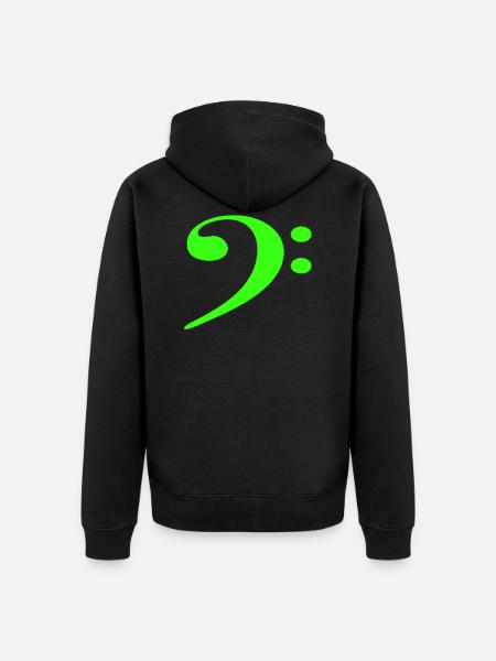 Clef basse - Veste à capuche bio Premium Unisexe - noir