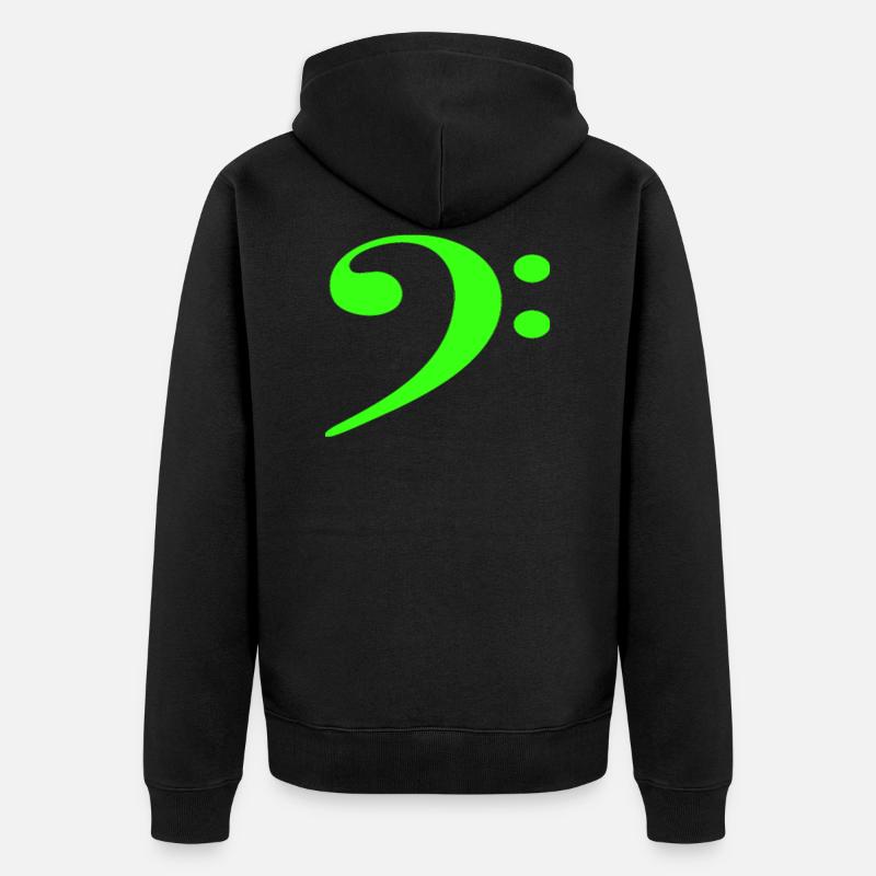 Clef basse - Veste à capuche bio Premium Unisexe - noir