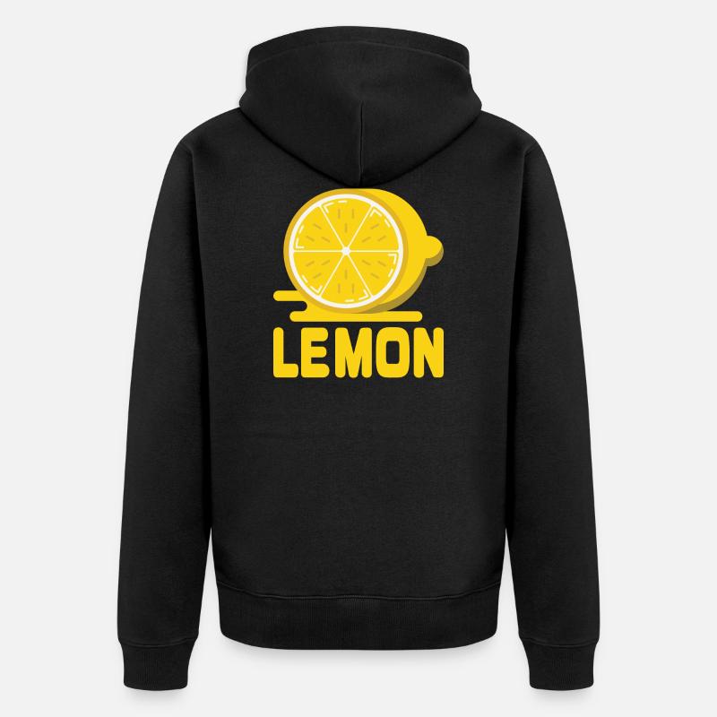 Citron citron - Veste à capuche bio Premium Unisexe - noir