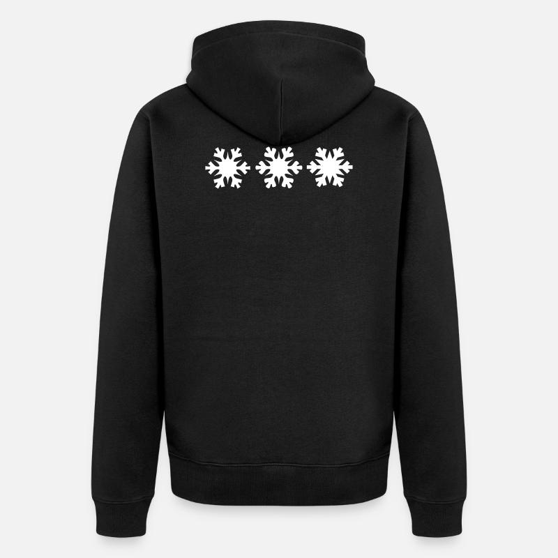 neige - Veste à capuche bio Premium Unisexe - noir