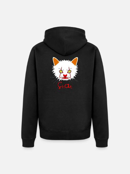 ÇhAt - Juegos de palabras - Francois Ville - Chaqueta con capucha prémium ecológica unisex - negro