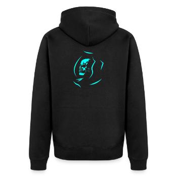 Tête de mort - Veste à capuche bio Premium Unisexe - noir - Dos - Nico (187cm)