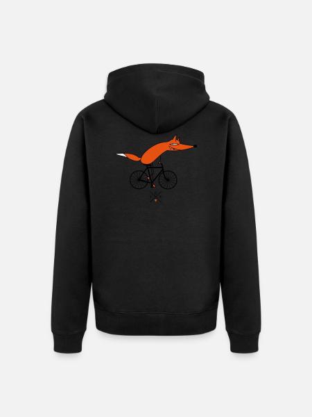 smarter cyclists - Unisex Premium Organic Zip Hoodie -