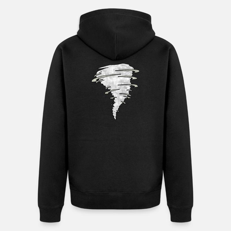 Tornade - Veste à capuche bio Premium Unisexe - noir