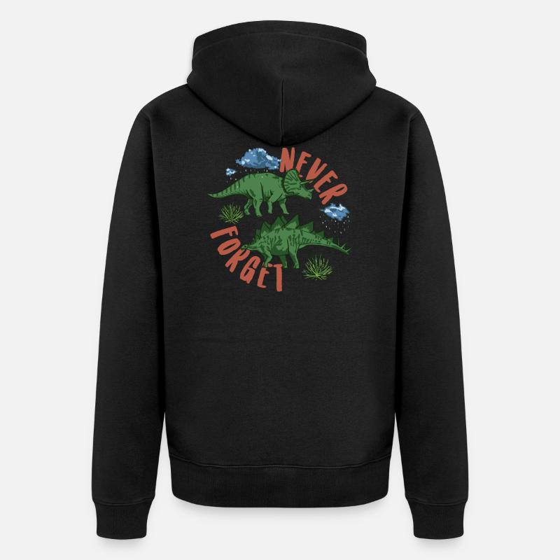 Never Forget! - Veste à capuche bio Premium Unisexe - noir