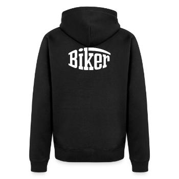 Motards - Veste à capuche bio Premium Unisexe - noir - Dos - Nico (187cm)