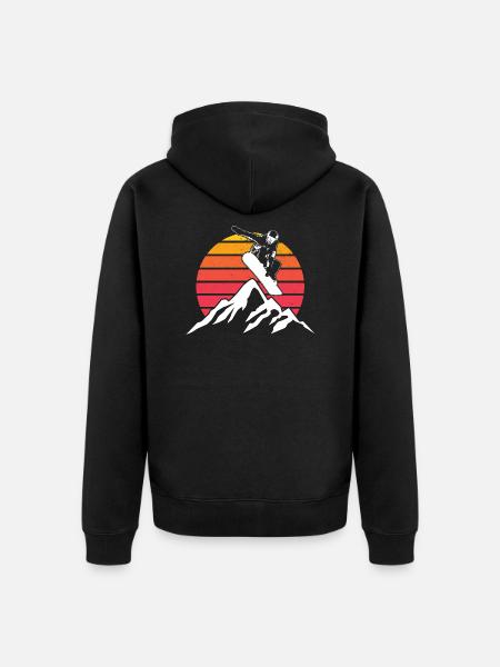 Snowboarding | Snowboard Snowboarder Gift ideas - Unisex Premium Organic Zip Hoodie - black
