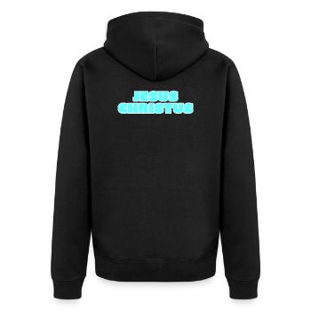 Jésus-Christ - Veste à capuche bio Premium Unisexe - noir - Dos - Nico (187cm)