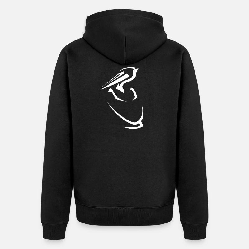 Conception de pélican - Veste à capuche bio Premium Unisexe - noir