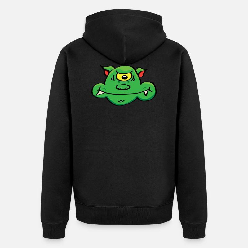 Créature / monstre - Veste à capuche bio Premium Unisexe - noir