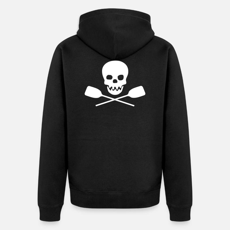 rangée - Veste à capuche bio Premium Unisexe - noir