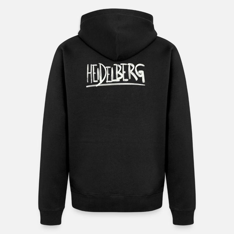 Juste heidelberg - Veste à capuche bio Premium Unisexe - noir