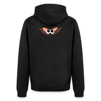chauve-souris - Veste à capuche bio Premium Unisexe - noir - Dos - Nico (187cm)