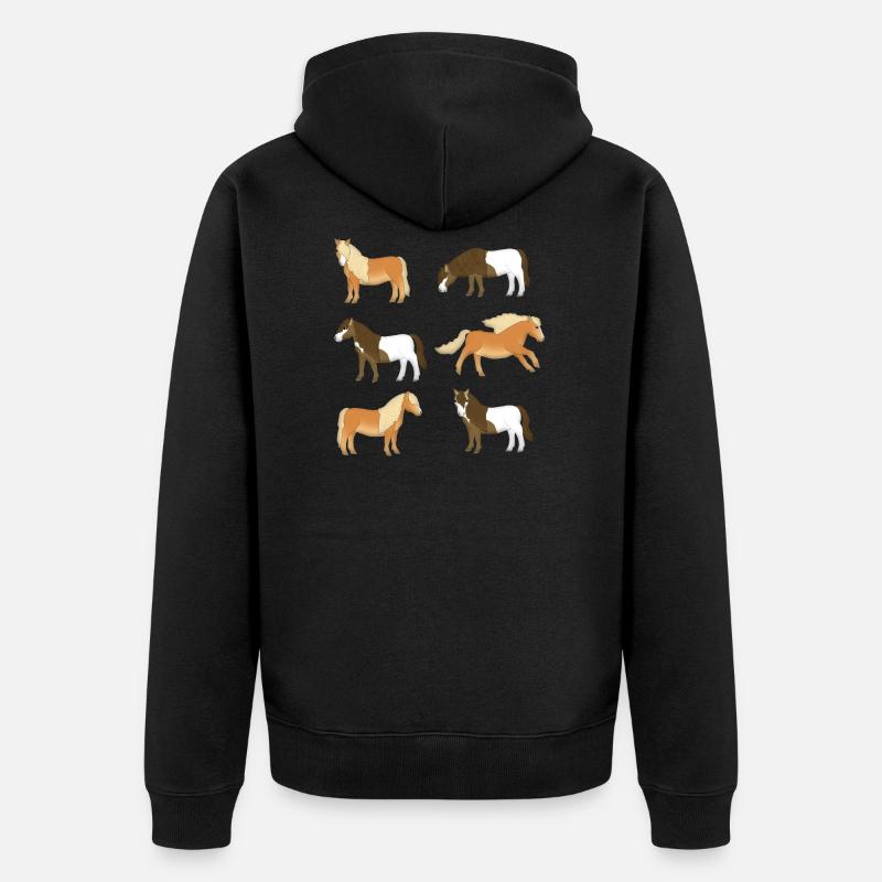 Shetlandpony Sélection - Veste à capuche bio Premium Unisexe - noir