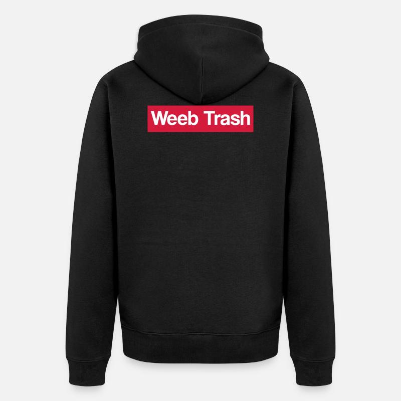 WeebTrash - Veste à capuche bio Premium Unisexe - noir