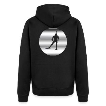 Biathlon - Veste à capuche bio Premium Unisexe - noir - Dos - Nico (187cm)