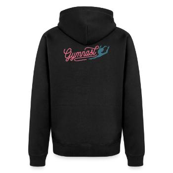 Gymnastics Gymnastics Gymnastics Athletics - Unisex Premium Organic Zip Hoodie - black - Back - Nico (187cm)