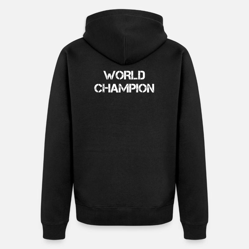 Champion du monde - Veste à capuche bio Premium Unisexe - noir