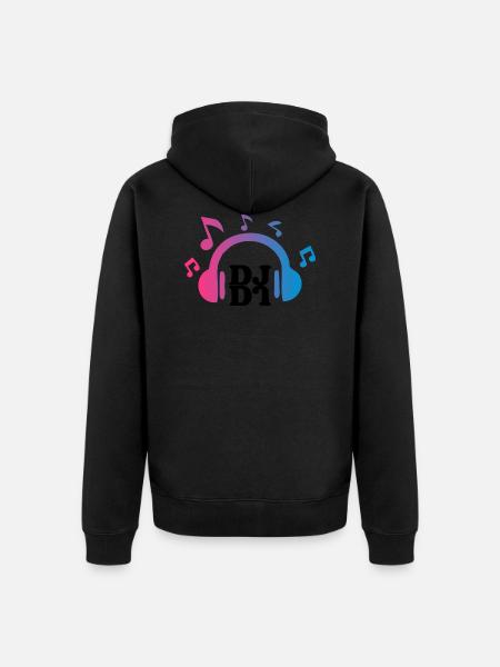 Club Disco Dj - Unisex Premium Organic Zip Hoodie - black