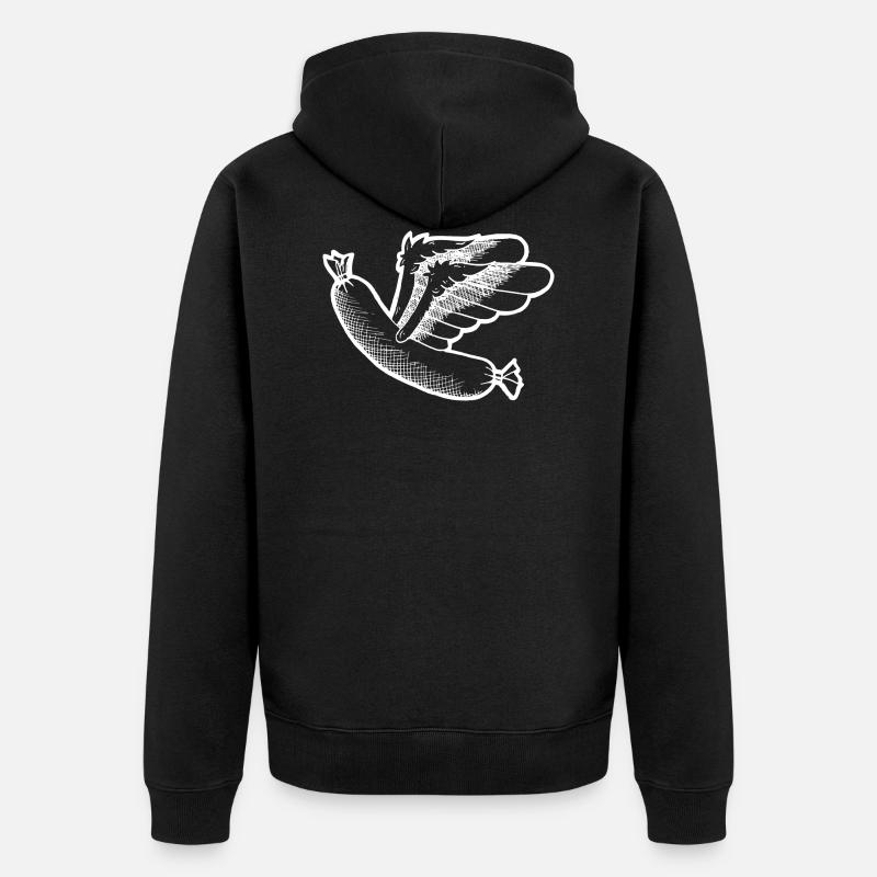Saucisse volante - Veste à capuche bio Premium Unisexe - noir