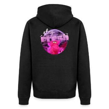 Restez frais - fraîchement préparé - Veste à capuche bio Premium Unisexe - noir - Dos - Nico (187cm)