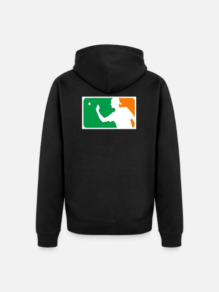 beerpong - Unisex Premium Organic Zip Hoodie - black