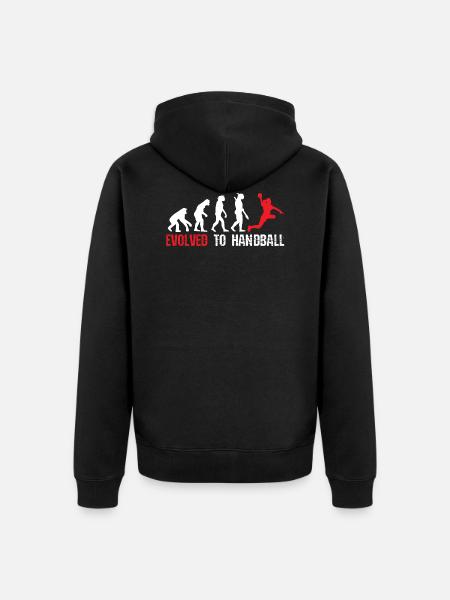 Developed for handball evolution - Unisex Premium Organic Zip Hoodie - black