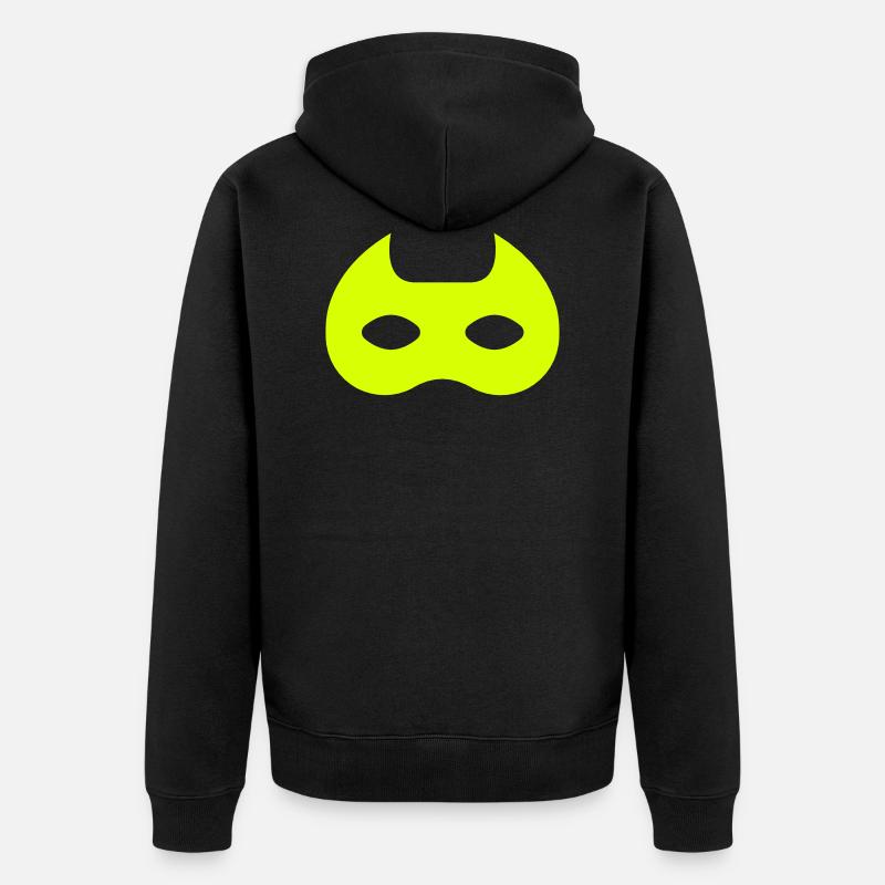 Super héros masque cadeau - Veste à capuche bio Premium Unisexe - noir