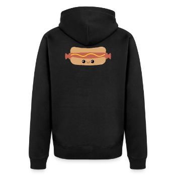 Hot Dog Hot Dog - Veste à capuche bio Premium Unisexe - noir - Dos - Nico (187cm)