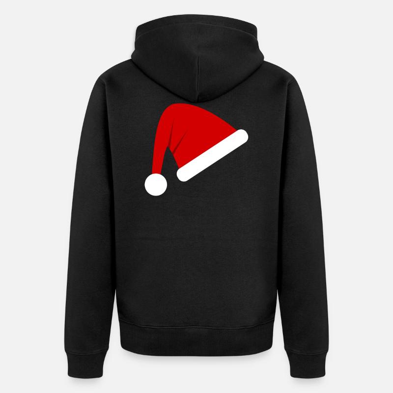 Bonnet de Noël de Nicolas - Veste à capuche bio Premium Unisexe - noir