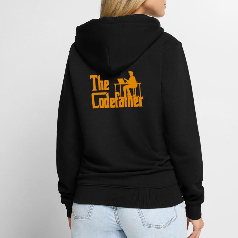 The Codefather Coding Programier Cadeau Veste à capuche bio Premium Unisexe
