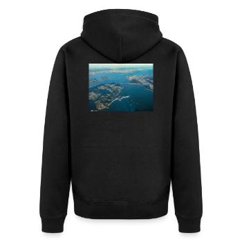 Le Golden Gate Bridge de San Francisco - Veste à capuche bio Premium Unisexe - noir - Dos - Nico (187cm)