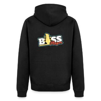 Guitare Basse - Veste à capuche bio Premium Unisexe - noir - Dos - Nico (187cm)