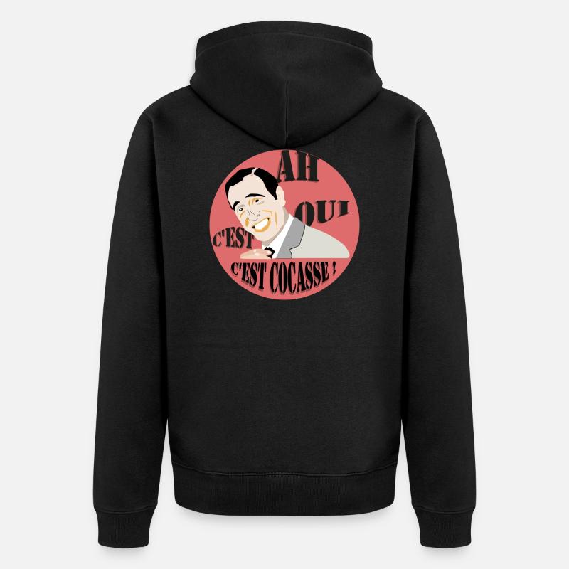 OSS 117 Lucien Bramard - Veste à capuche bio Premium Unisexe - noir