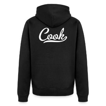 cuisinier - Veste à capuche bio Premium Unisexe - noir - Dos - Nico (187cm)