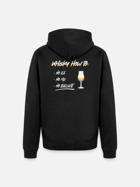 Whisky comment - Veste à capuche bio Premium Unisexe - noir