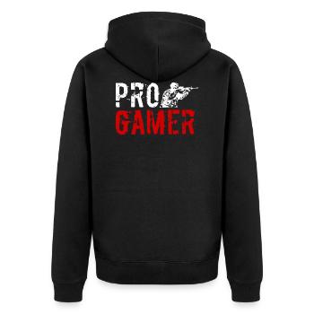 Jeu de tir à la première personne Progamer Gaming - Veste à capuche bio Premium Unisexe - noir - Dos - Nico (187cm)