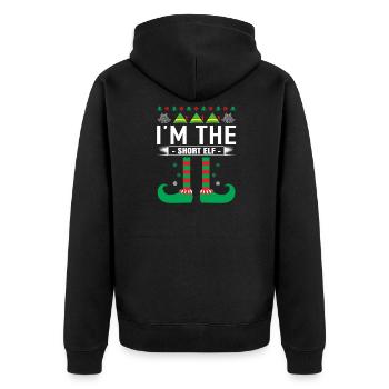 Ugly Christmas - Unisex Premium Organic Zip Hoodie - black - Back - Nico (187cm)