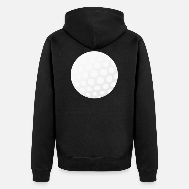 Balle de golf - Veste à capuche bio Premium Unisexe - noir